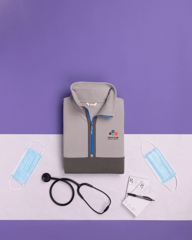 Cotopaxi personalized healthcare apparel. Embroidered jackets and more with your organization’s logo.